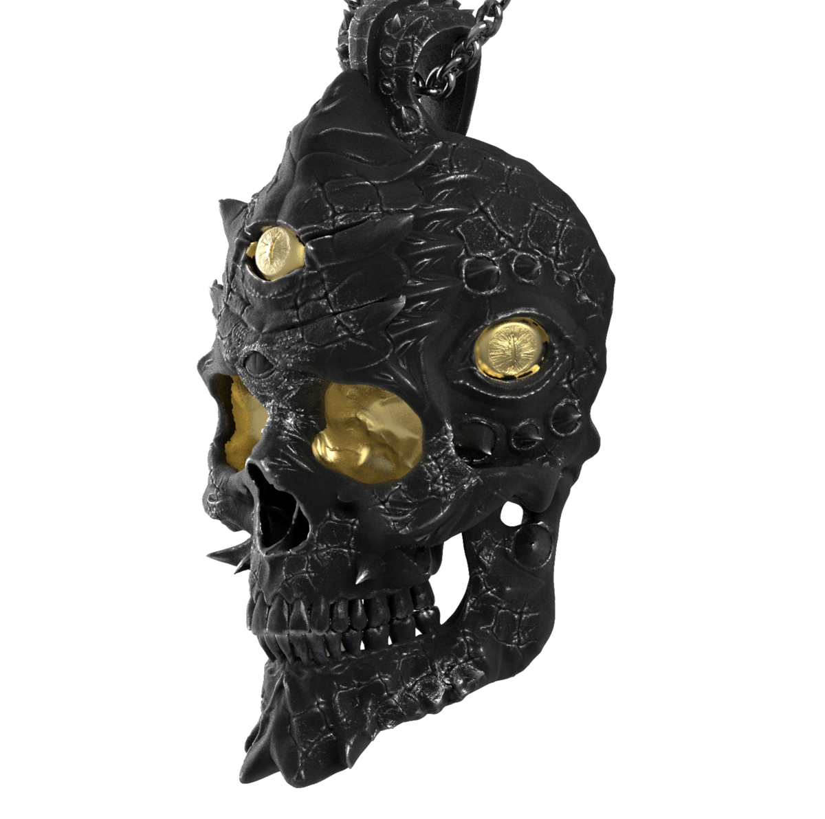Cursed Skull Of The Dragon Wizard Pendant | Duality – DEATH SAVES