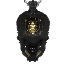 Cursed Skull Of The Dragon Wizard Pendant | Duality