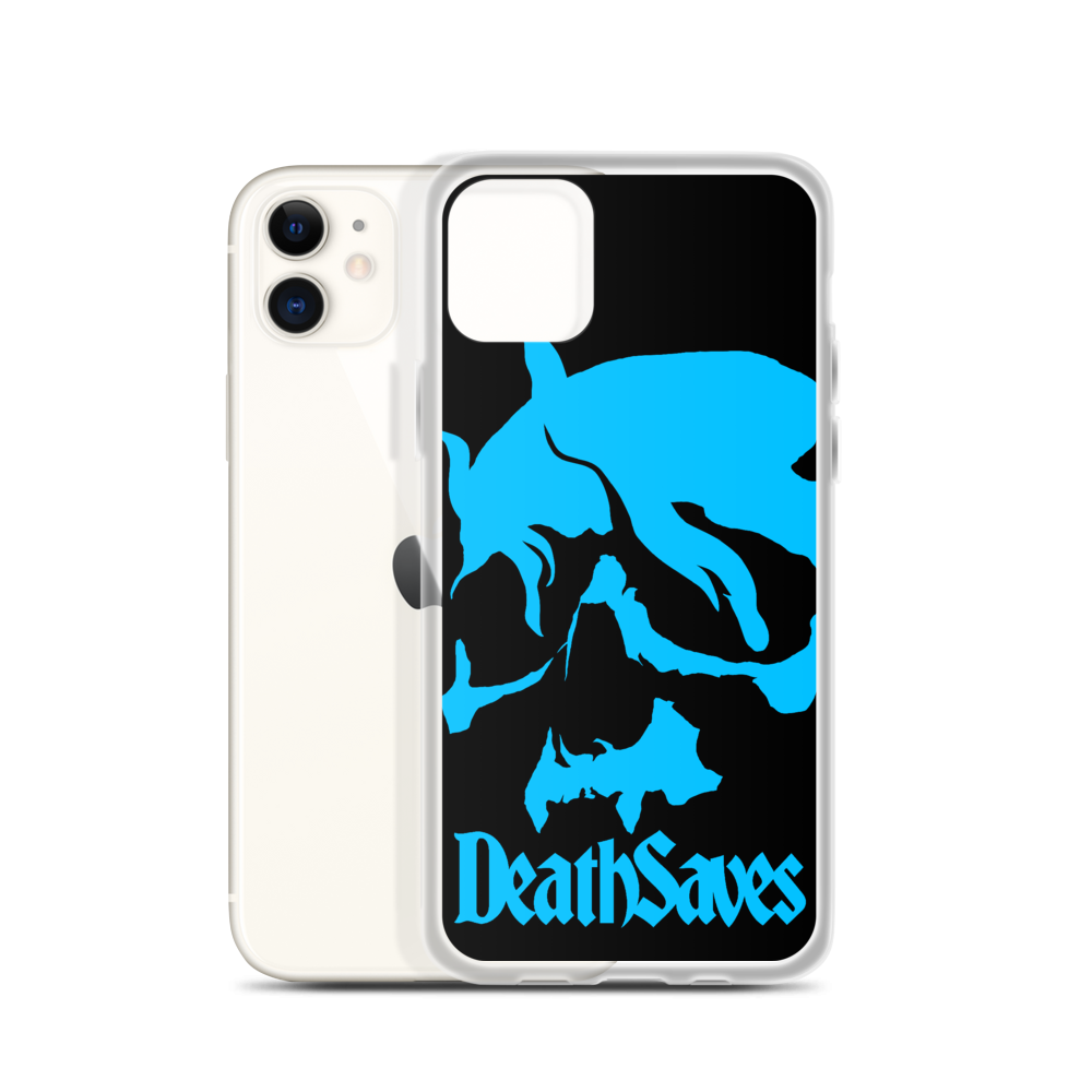 Death Saves Smoking Skull iPhone Case DEATH SAVES