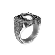 Smoking Skull Signet Ring