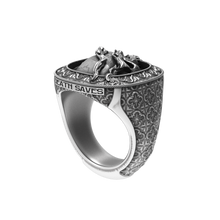 Smoking Skull Signet Ring