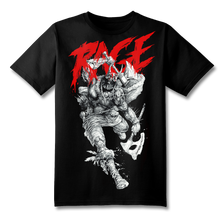 Rage SS T-Shirt Illustration by Burney  & Illustrated Text by Mindkiller Ink