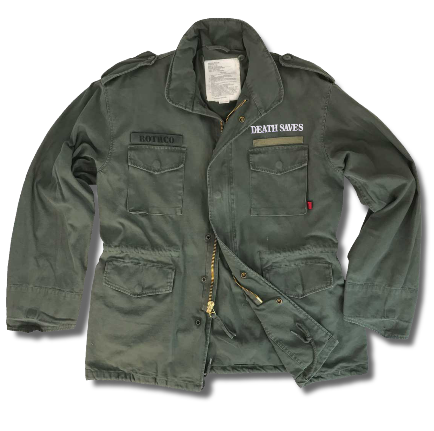 Rothco Skull Logo M-65 Lightweight Field Jacket Army Green