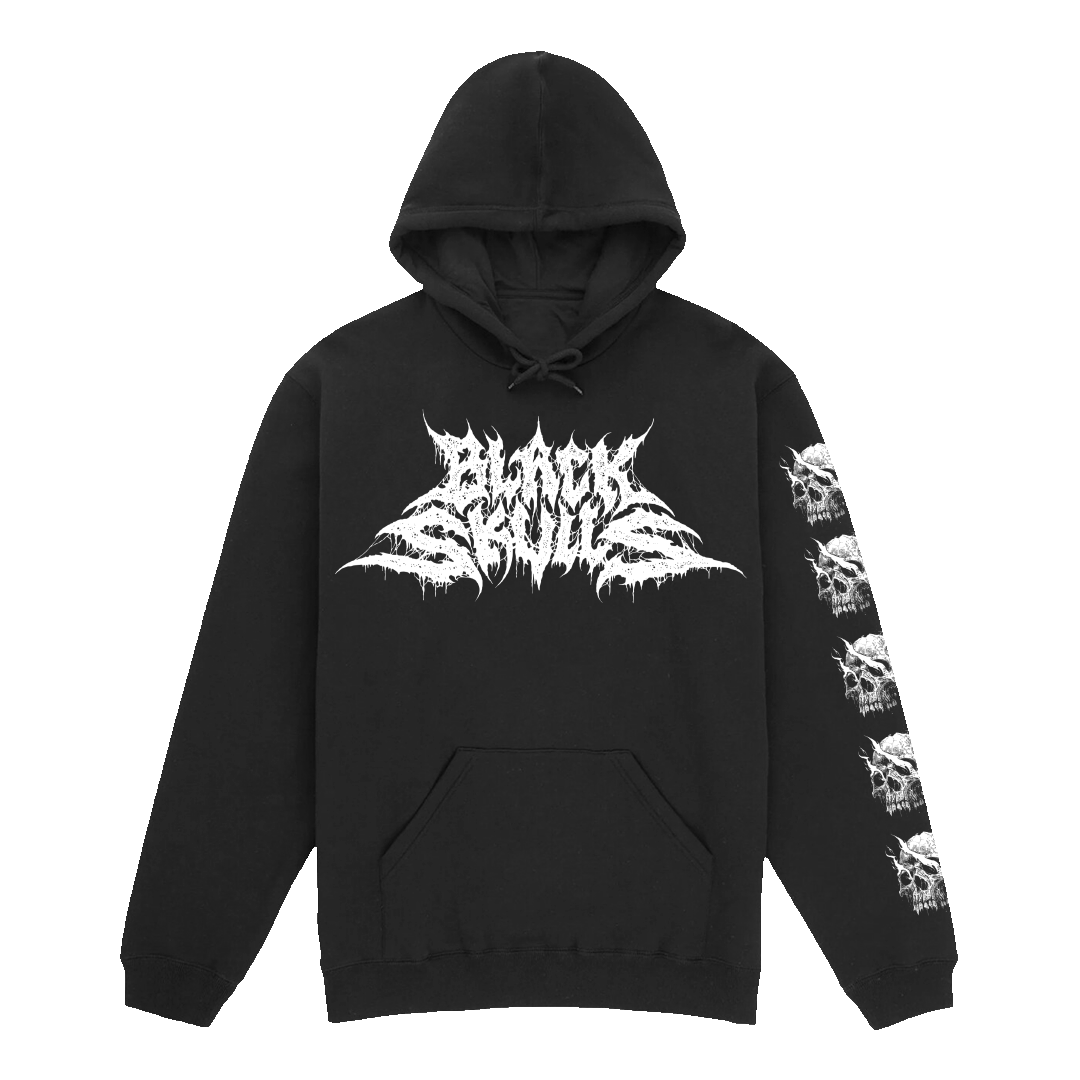 Mandy Black Skulls Hoodie