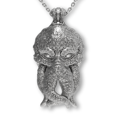 D&D Mind Flayer Pendant | Silver