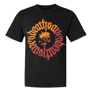 Death Saves Perfect Circle SS T-Shirt (Gradient Orange)