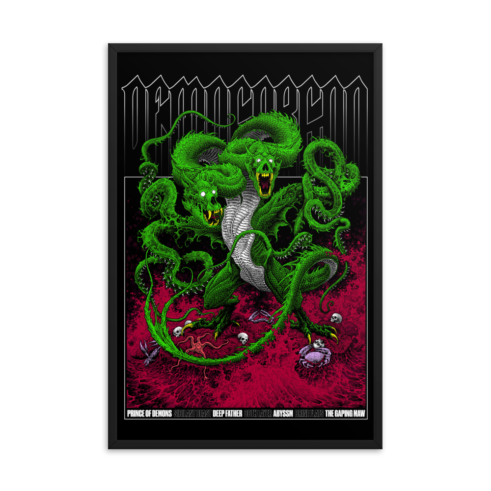 D&D Demogorgon Framed Poster 24x36 [COLOR]