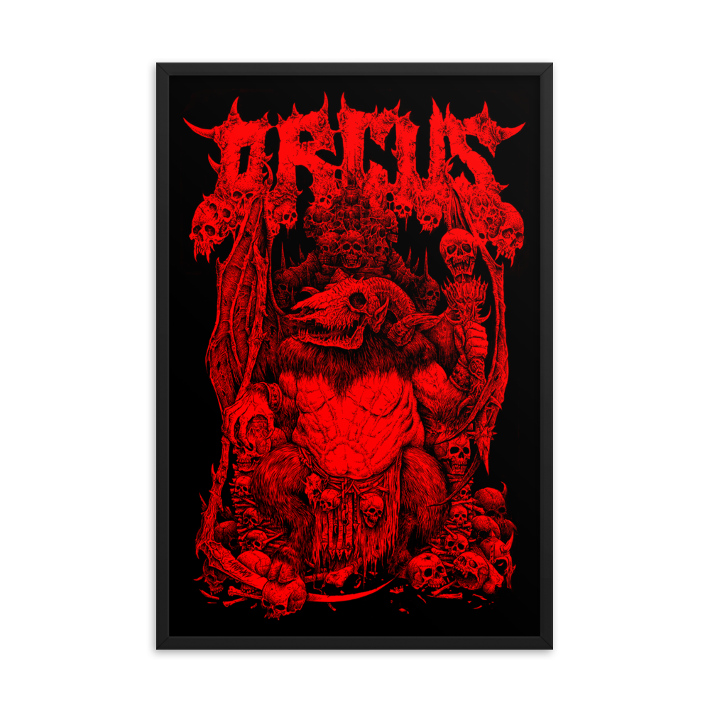 D&D Red Orcus Framed Poster [24 x 36]